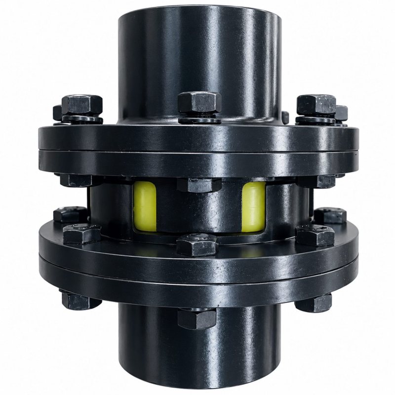 Jaw coupling with two jaw hubs and a multi-petal elastomer element